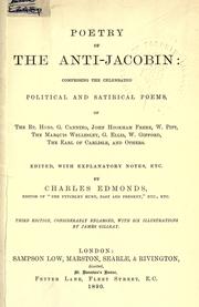 Front cover of Poetry of the Anti-Jacobin by Charles Carrington