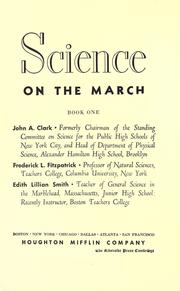 Cover of Science on the march by John Anson Clark