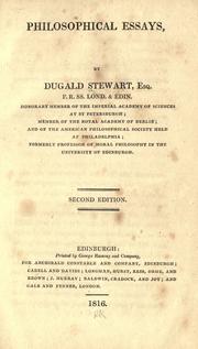 Front cover of Philosophical essays by Dugald Stewart