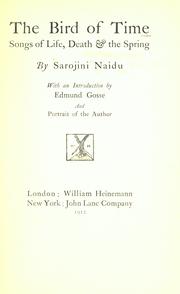 Cover of The bird of time by Sarojini Naidu