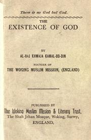Cover of The existence of God by Khwaja Kamal-ud-Din