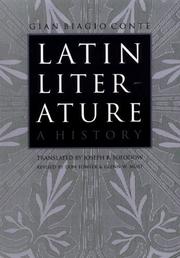 Front cover of Latin Literature by Gian Biagio Conte