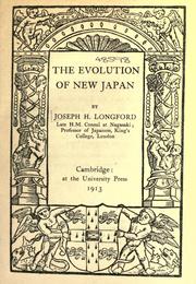 Front cover of The evolution of new Japan by Joseph H. Longford