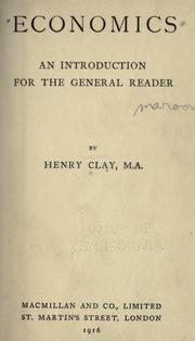 Cover of Economics by Clay, Henry