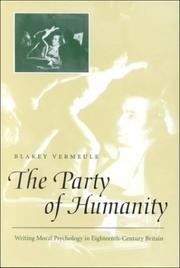 Front cover of The party of humanity by Blakey Vermeule