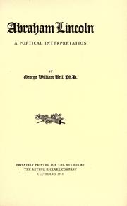 Cover of Abraham Lincoln by George William Bell