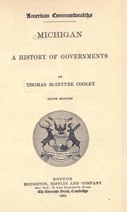 Cover of Michigan by Thomas McIntyre Cooley