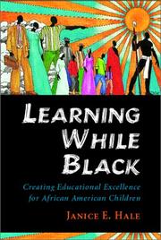 Cover of Learning While Black by Janice E. Hale