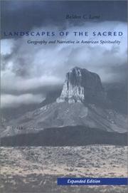 Front cover of Landscapes of the sacred by Belden C. Lane