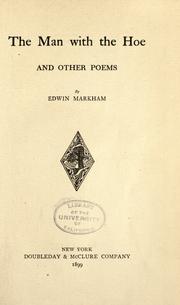 Cover of The man with the hoe by Edwin Markham