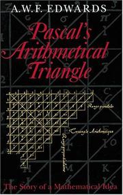 Front cover of Pascal's arithmetical triangle by A. W. F. Edwards