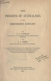 Front cover of The progress of Australasia in the nineteenth century by Coghlan, Timothy Augustine Sir