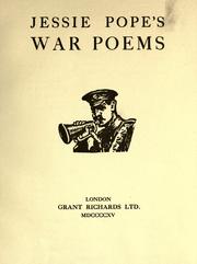 Cover of Jessie Pope's war poems by Jessie Pope