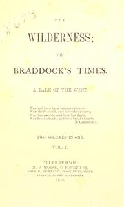 Front cover of The wilderness, or, Braddock's times by James M'Henry