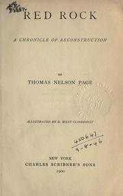 Cover of Red Rock by Thomas Nelson Page