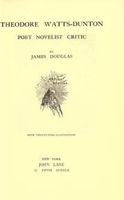 Cover of Theodore Watts-Dunton by Douglas, James