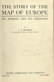 Front cover of The story of the map of Europe by Louis Paul Bénézet