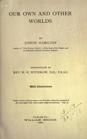 Front cover of Our own and other worlds by Hamilton, Joseph