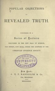 Front cover of Popular objections to revealed truth by Christian Evidence Society