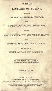 Front cover of Familiar lectures on botany by Almira (Hart) Lincoln Phelps