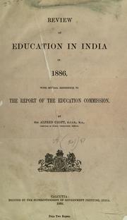 Front cover of Review of education in India in 1886, with special reference to the report of the Education Commission by Alfred Croft by Alfred Croft