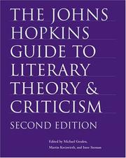 Cover of The Johns Hopkins guide to literary theory & criticism by Michael Groden