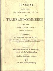 Front cover of A grammar illustrating the principles and practice of trade and commerce by Thomas Mortimer