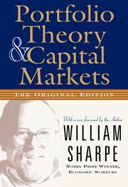 Cover of Portfolio theory and capital markets by Sharpe, William F.