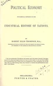 Front cover of Political economy by Robert Ellis Thompson