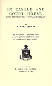 Front cover of In castle and court house by Ramsay Colles