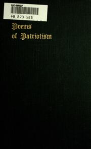 Front cover of Poems of patriotism by William Hartley Holcomb