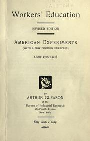 Front cover of Workers' education by Bureau of Industrial Research