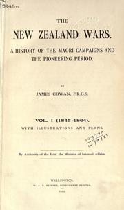Front cover of The New Zealand wars by Cowan, James