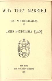 Cover of Why they married by James Montgomery Flagg