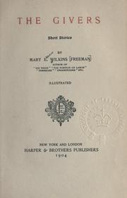 Front cover of The givers by Mary Eleanor Wilkins Freeman