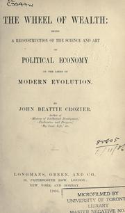 Cover of The wheel of wealth by John Beattie Crozier