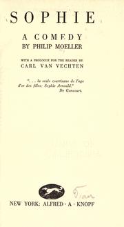 Cover of Sophie by Philip Moeller