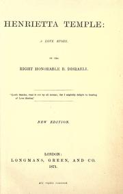 Cover of Henrietta Temple by Benjamin Disraeli