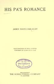 Cover of His Pa's Romance by James Whitcomb Riley