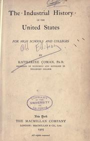 Front cover of The industrial history of the United States by Katharine Coman