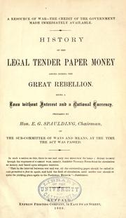 Front cover of A resource of war--The credit of the government made immediately available by Elbridge Gerry Spaulding
