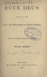 Cover of Ecce Deus by Parker, Joseph