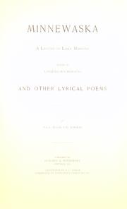 Cover of Minnewaska by Ina E. Wood Van Norman