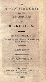 Front cover of The twin sisters, or, The advantages of religion by Elizabeth Sandham