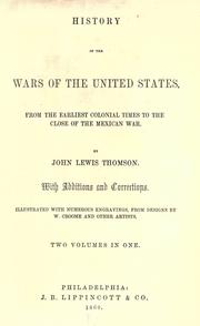 Front cover of History of the wars of the United States by John Lewis Thomson