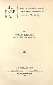 Cover of The Babe, B.A. by E. F. Benson