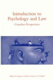 Cover of Introduction to psychology and law by James R. P. Ogloff