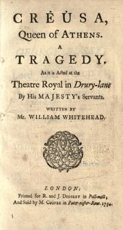 Front cover of Creusa, Queen of Athens by Whitehead, William