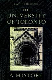 Cover of The University of Toronto by Martin Friedland
