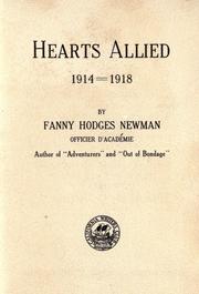 Front cover of Hearts allied: 1914-1918 by Fanny Hodges Newman